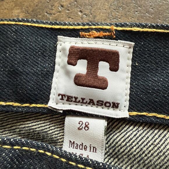 NWT Tellason Ankara Straight Leg White Oak Cone Selvedge Denim 12.5oz 28x30 New - Picture 7 of 15